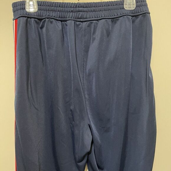 Tommy Hilfiger Blue Vintage 90s Nylon Track Pants Side Logo Mens Medium Y2K 2002 - Picture 7 of 11